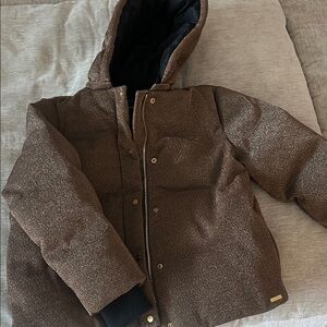 Scotch & Soda Brown Hooded Jacket